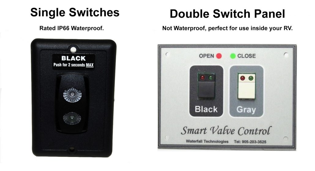RV Electric Waste Valve Switches