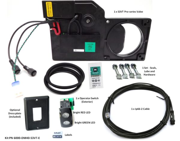 Pro-Series S3VT Drain Master Kit 1 valve 1 Operator Switch (Exterior)